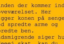 Manden til konen…..
