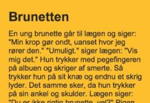 Brunette er ved lægen…