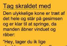 En ulykkelig kone vil springe ud…