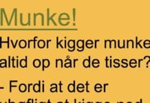 Hvorfor kigger munke op nĂĄr de tisser??