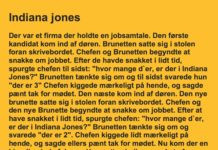 Brunetten var til samtale vedr. et nyt job…