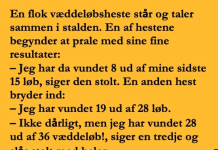 Hestene i stalden stod og pralede….