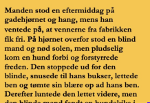 Den blinde mand og hunden…