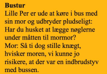 Lille Per var pĂĄ bustur med sin mor…