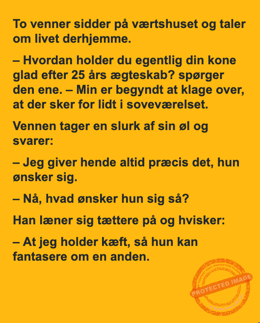 Hemmeligheden bag et lykkeligt ægteskab