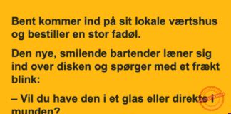 En øl med ekstra service